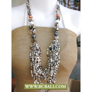 Long Necklaces Beads mixed Shells Fashion